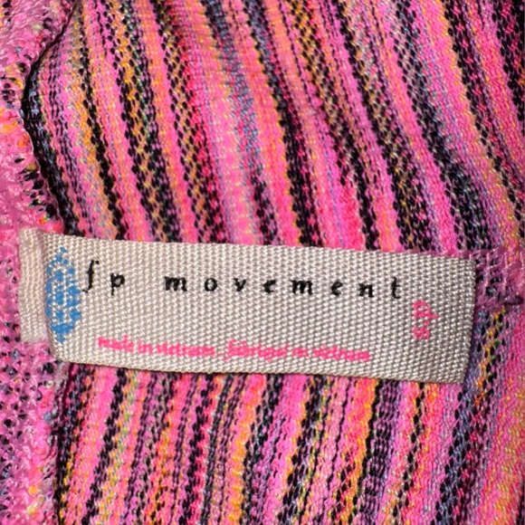 Free People‎ Movement Legging High-Rise Roll Out Pink Space Dye Pockets Small - Picture 5 of 10